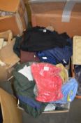 *Two Boxes of Mixed Items; Shirts, Tops, Trousers,