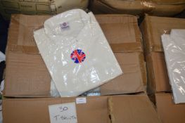 *30 Size: 3XL Cream Cricket Shirts