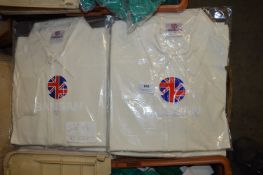 *11 White T-Shirts and 30 Cream Cricket Shirts