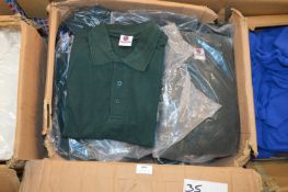 *35 Size: L Green Polo Shirts