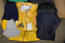 *10 Wooley Hats, 2 Adidas Jackets, Tops, etc.