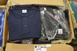 *39 Size: 3XL Black Polo Shirts