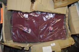 *30 Maroon Polo Shirts Size: XS