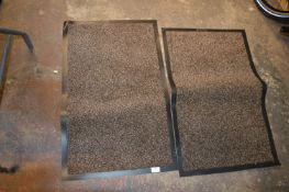 *Two Washable Indoor Floor Mats