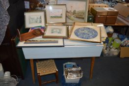 Retro Table, Quantity of Framed Pictures and Print