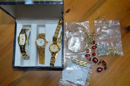 Three Ladies Wristwatches by Sekonda, Citizen and