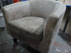 Leatherette Tub Chair