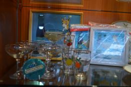 Vintage Babycham Advertising Materials, Six Babych