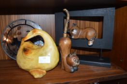 Goose and Cat Ornaments