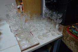 Cut Glass Crystal Vases, Dishes, Wine Glasses, etc