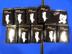 *Ten Cesar Dog Food Tins