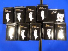 *Ten Cesar Dog Food Tins