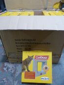 Box of 12 Four Way Locking Medium Pet Doors