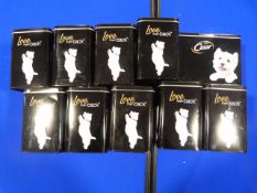 *Ten Cesar Dog Food Tins