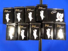 *Ten Cesar Dog Food Tins