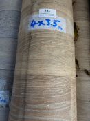 Roll of Wood Effect Lino 4x3.5m