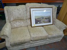 Rural Print and a Three Seat Sofa