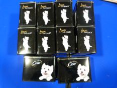 *Ten Cesar Dog Food Tins