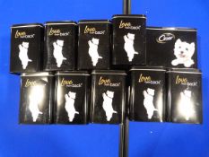 *Ten Cesar Dog Food Tins