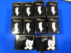 *Ten Cesar Dog Food Tins