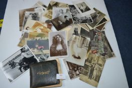 Vintage Postcards, Photographs, and an Autograph A