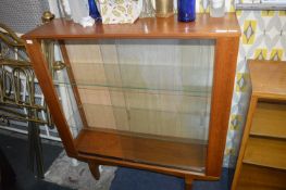 Glass Fronted Retro Teak Display Cabinet