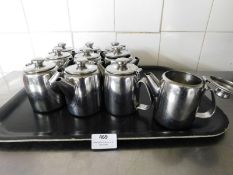 * S/S tea pots x 10
