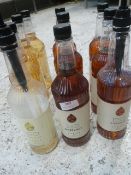 * 8 x full, 2 x part bottles coffee syrup - vanilla, caramel, hazelnut