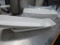 * large rectangle presentation plates x 9