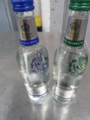 * glass bottled still and sparkling water x 70+