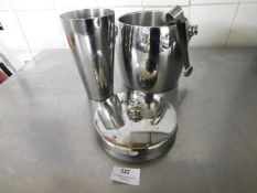 * S/S ice bucket and cocktail shaker