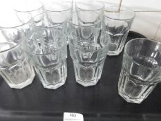 * rocks' style water glasses 12oz x 12