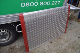 *Aluminium Checker Plate Ramp (2.5 Tonne safe working limit)