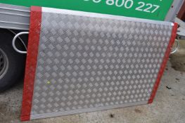 *Aluminium Checker Plate Ramp (2.5 Tonne safe working limit)