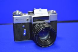 Zenit-E SLR Camera with Helios-44-2 2/5.8 Lens
