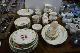 Marks & Spencers Damson Pattern Part Dinner Servic