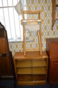 Retro Glazed Bookcase and Directors Chair