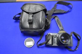 Canon T70 SLR Camera with Canon Lens FD 50mm 1:1.4 plus Case