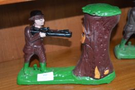 Cast Iron Money Box - Bear Hunting