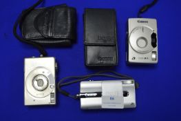 Two canon Ixus Digital Cameras