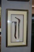 Framed Keris Dagger from Malay Archipelago in Box