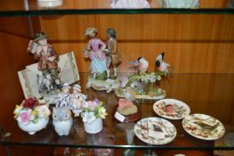 Bird Ornaments, Figurines, Flower Posies, etc.