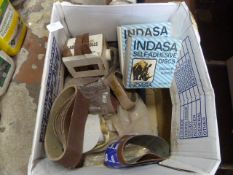 Box of Sanding Belts and Abrasive Discs