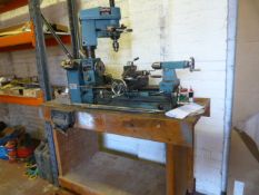 Clarke Metalworker Six Speed Lathe on Stand with W