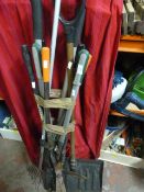 Garden Tools Including Rake, Snow Shovel, etc.