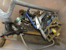 Box of Assorted Tools; Saws, Plane, Marple 6808 Cl