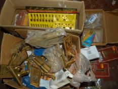 Box of Door Furniture, Books, Locks and Model Maki
