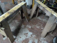 Pair of Wooden Trestles