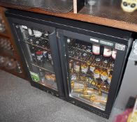 1 x Two Door Gamko Backbar Bottle Fridge - Model MG1/250G - Ref C767 - CL461 - Location: