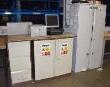 4 x Assorted Metal Office Storage Cabinets - Ref FE207 WH - CL480 - Location: Nottingham NG15THIS IS
